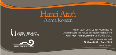 Hanri Atat'ı Anma Dinletisi