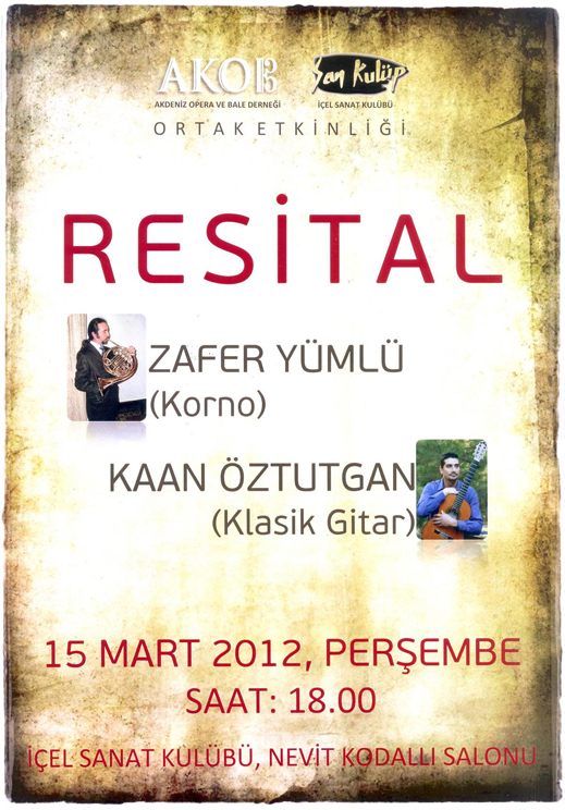 15.03.2012 / Ensemble Feverish Korno - Gitar Resitali
