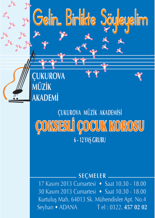 Çukurova Müzik Akademi Çocuk Korosu Afişi-1