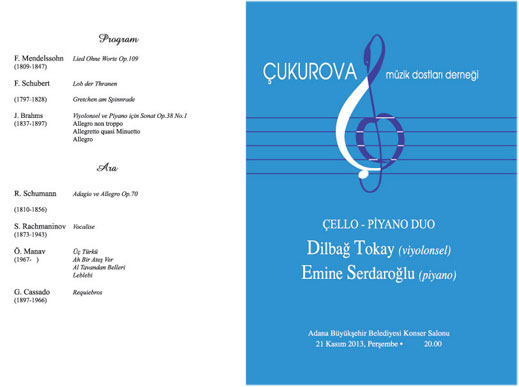 21.11.2013 / Çukurova Müzik Dostları Derneği Dinletisi İzlencesi Sayfa-1