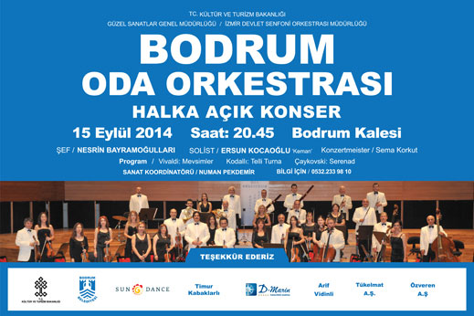 15.09.2014 / Bodrum Oda Orkestrası - Halka Açık Konser