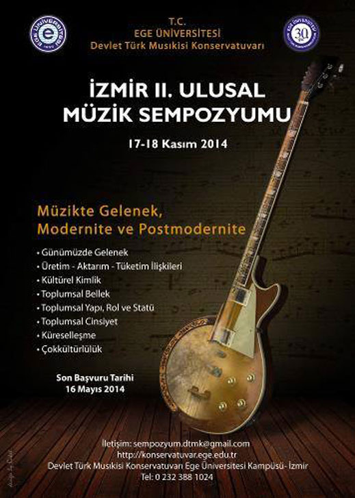 17.11.2014 / İzmir II. Ulusal Müzik Sempozyumu