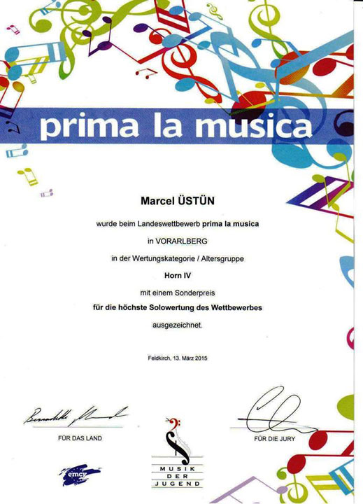 13.03.2015 / Prima la Musica - Marcel Üstün