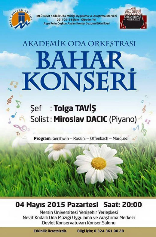 04.05.2015 / Mersin Üniversitesi Devlet Konservatuvarı Bahar Dinletisi