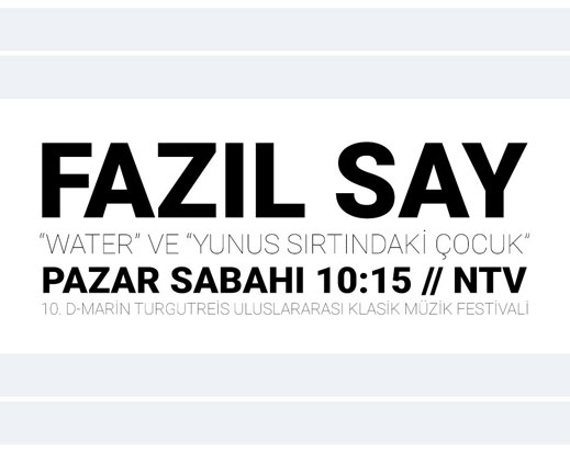 24.08.2014 / Fazıl Say Water ve Yunus Sırtındaki Çocuk