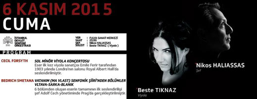 6.11.2015 / İstanbul Devlet Senfoni Orkestrası Dinletisi - Beste Tıknaz ve Nikos Haliassas