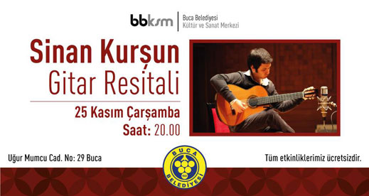 25.11.2015 / Sinan Kurşun Gitar Resitali