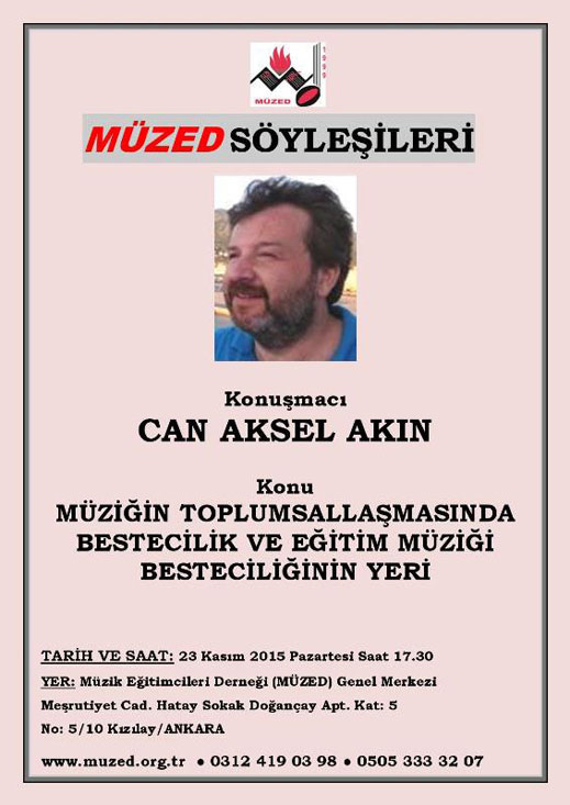 23.11.2015 / Müzed Söyleşisi Can Aksel Akın