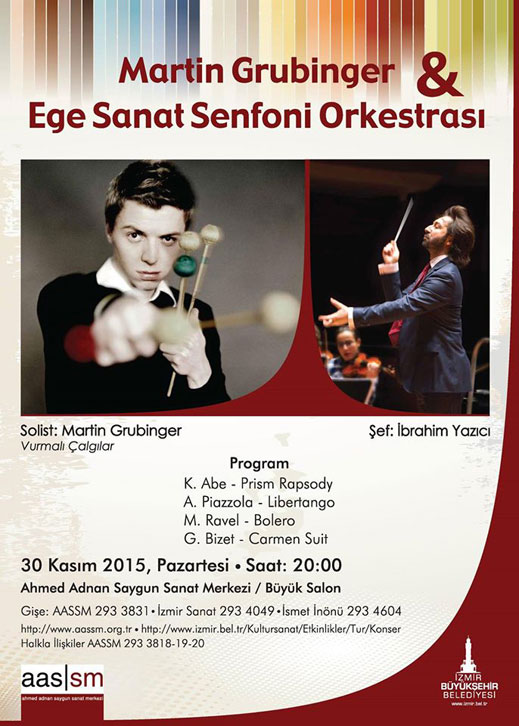 30.11.2015 / Martin Grubinger & Ege Sanat Senfoni Orkestrası Dinletisi