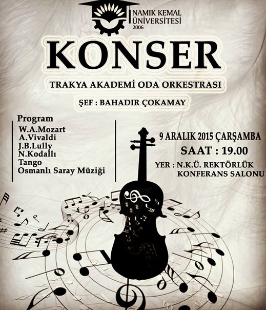 09.12.2015 / Trakya Akademi Oda Orkestrası Dinletisi