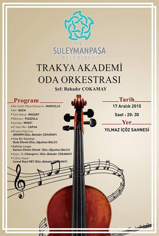 17.12.2015 / Trakya Akademi Oda Orkestrası Dinletisi