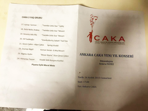 26.12.2015 / Ankara Caka 2015 Yeni Yıl Dinletisi-1