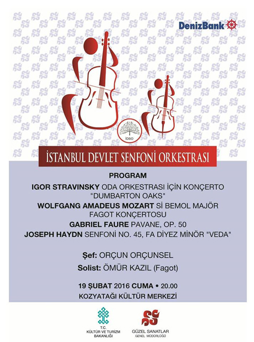 19.02.2016 / İstanbul Devlet Senfoni Orkestrası Dinletisi