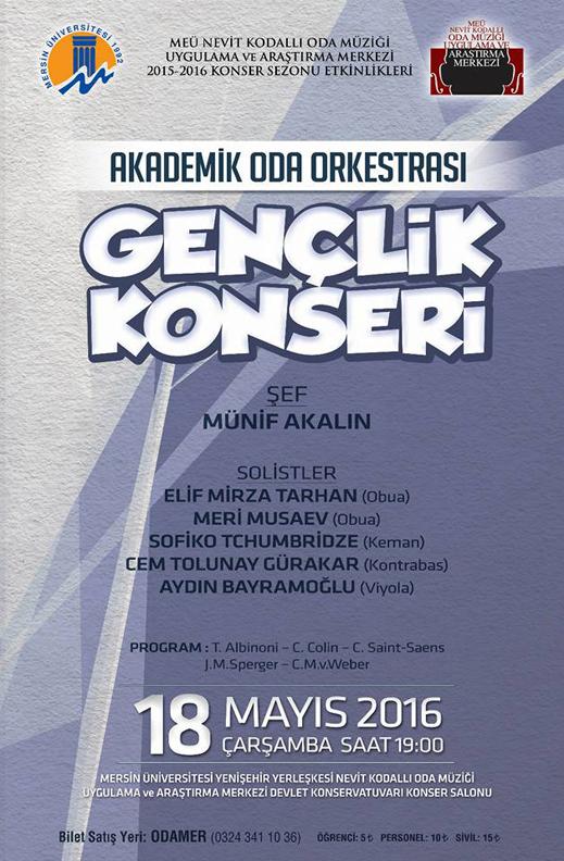 18.05.2016 / Akademik Oda Orkestrası Gençlik Dinletisi