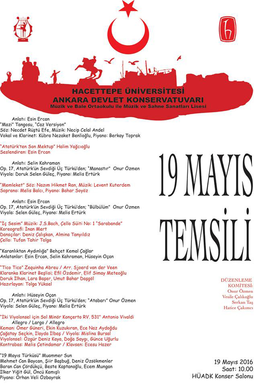 19.05.2016 / 19 Mayıs Temsili