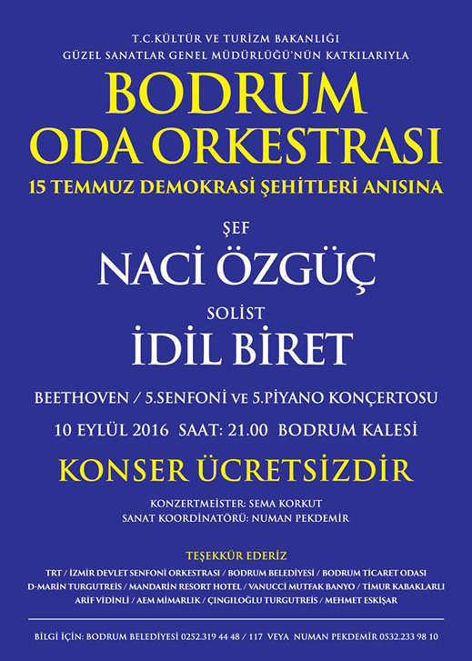 10.09.2016 / Bodrum Oda Orkestrası Dinletisi