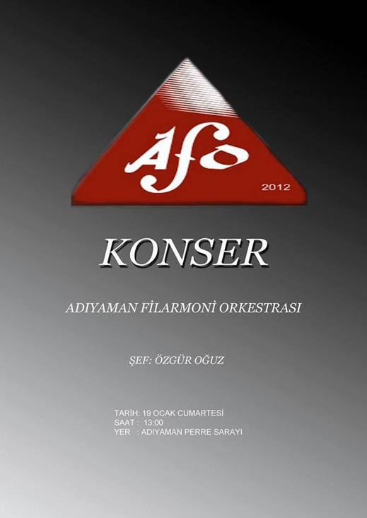 19.01.2012 / Adıyaman Filarmoni Orkestrası Dinletisi