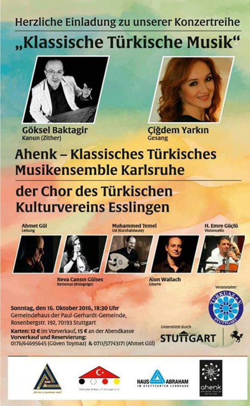 16.10.2016 / Klasik Türk Musikisi Dinletisi