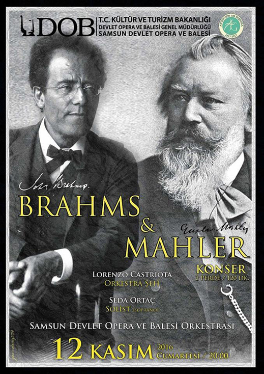 12.11.2016 / Brahms ve Mahler Dinletisi