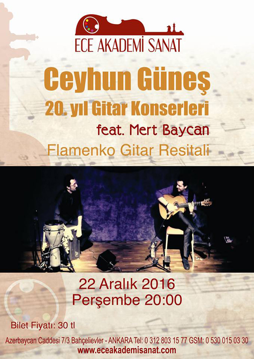 22.12.2016 / Ceyhun Güneş Gitar Resitali