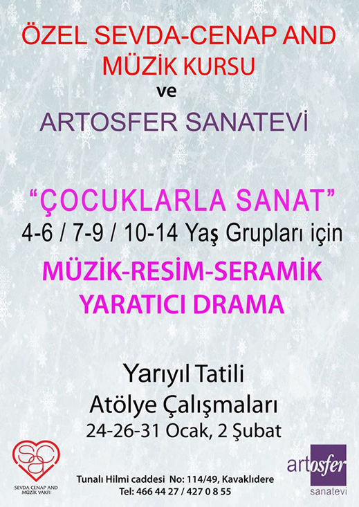 24.01.2017 / Çocuklarla Sanat - Yarıyıl Tatili Atölye Çalışmaları