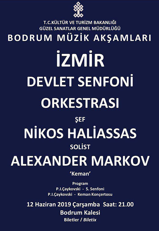 12.06.2019 / İzmir Devlet Senfoni Orkestrası - Nikos Haliassas ve Alexander Markov