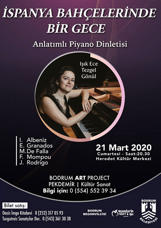 21.03.2020 / İspanya Bahçelerinde Bir Gece - Anlatımlı Piyano Dinletisi