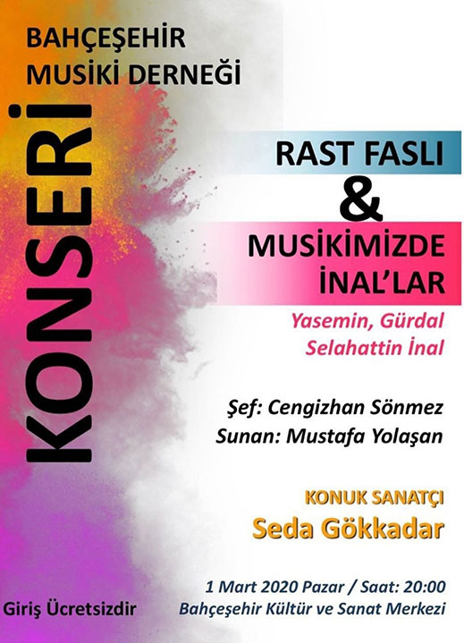 01.03.2020 / Bahçeşehir Musiki Derneği Dinletisi