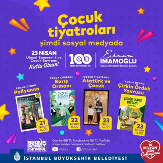 21.04.2020 / Çocuk Tiyatroları Sosyal Medyada