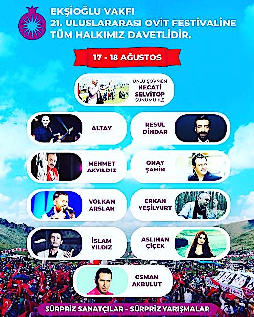 17.08.2019 21. Uluslararası Ovit Festivali