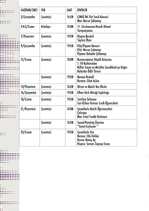 Çanakkale Onsekiz Mart Üniversitesi Devlet Konservatuvarı 2020-2021 Eğitim Öğretim Yılı Bahar Yarıyılı Bilimsel ve Sanatsal Etkinlikler-7