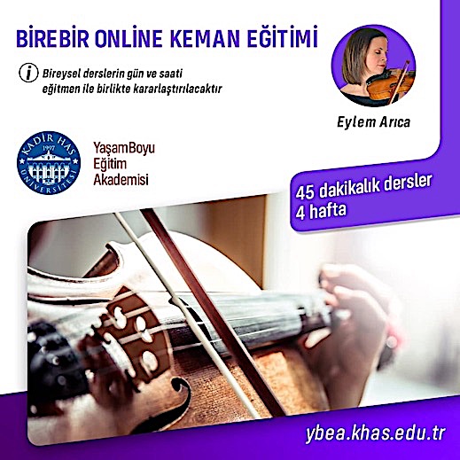 05.05.2021 / Eylem Arıca - Online Keman Eğitimi (Yaşam Boyu Eğitim Akademisi)