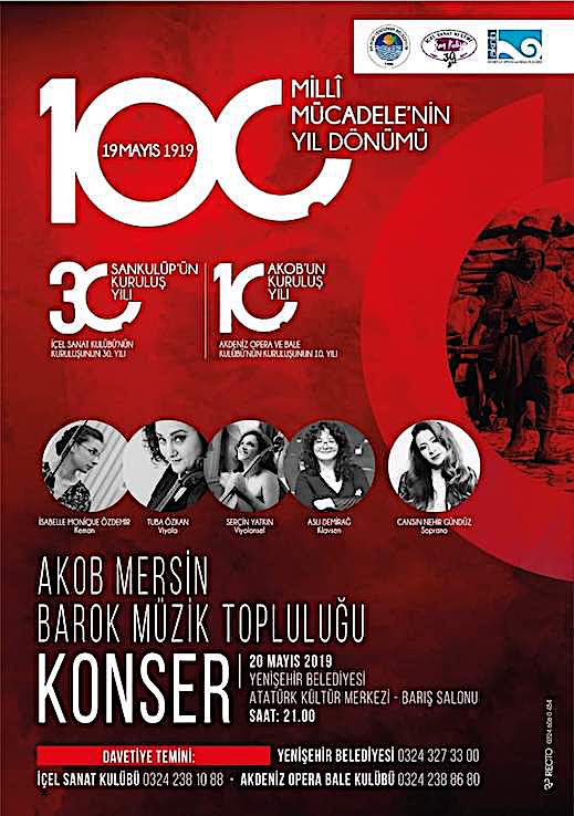20.05.2019 / AKOB Mersin Barok Müzik Topluluğu Dinletisi