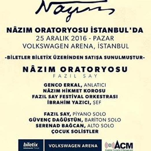 25.12.2016 / Nazım Oratoryosu