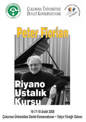 16-17-18 Aralık 2008 Peter Florian Ustalık Kursu Afişi