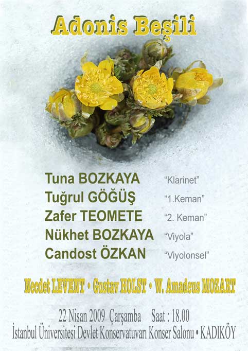 Adonis Beşili Dinletisi - 22 Nisan 2009 Çarşamba, 18.00