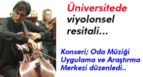 Üniversitede Viyolonsel Resitali