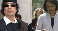 Kaddafi ve Condoleezza Rice