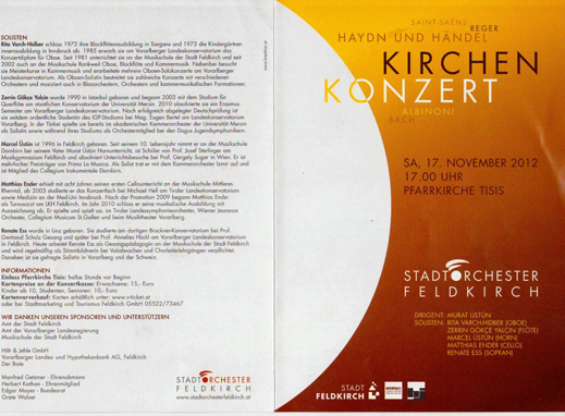 17.11.2012 / Feldkirch Kent Orkestrası Dinletisi