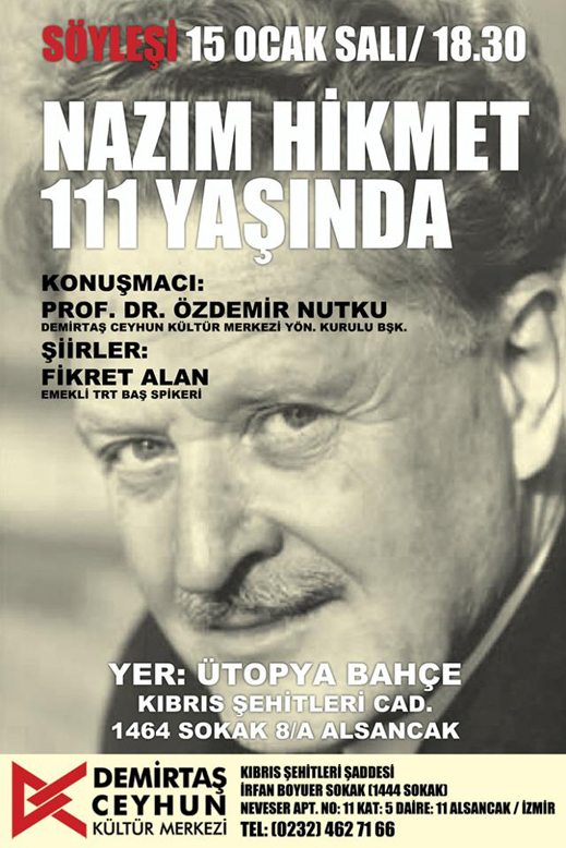 15.01.2013 / Nazım Hikmet 111 Yaşında